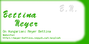 bettina meyer business card